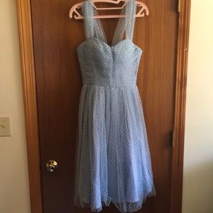 Unique Vintage powder blue dress